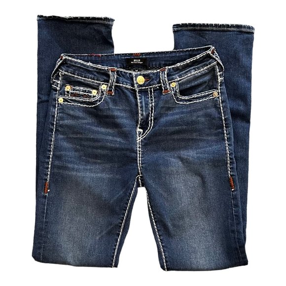 TRUE RELIGION BILLIE BIG T STITCH STRAIGHT JEAN - WOMENS - SIZE 29. - Picture 1 of 5